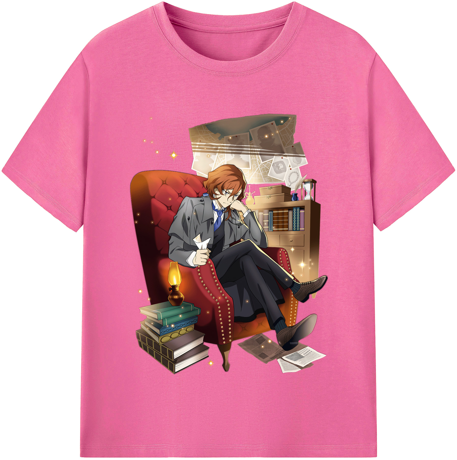 （画像用） 文豪ストレイドッグス Bungo Stray Dogs レディースカジュアルプリントTシャツ（綿100％）